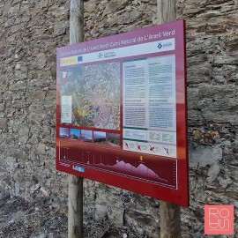 Cartellera de fusta Red de caminos naturales de España